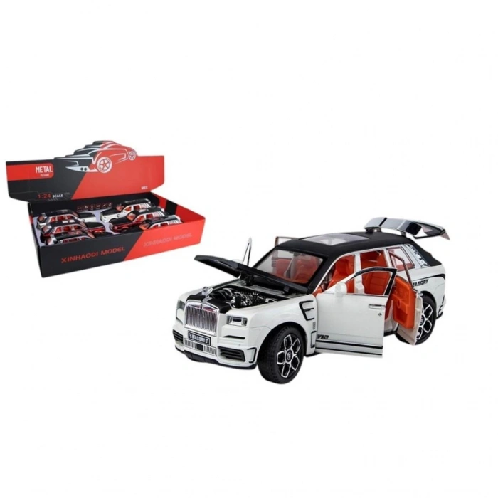 Eğitici Oyuncak  ZHD-B2408 -Vardem Çek Bırak Işıklı ve Sesli Kapıları Açılan MRS Polis Araba 1:24