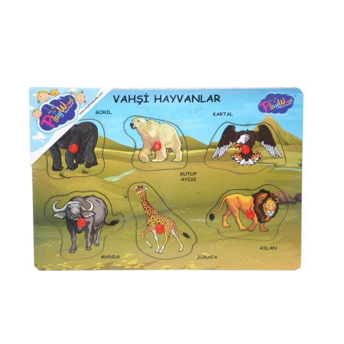 Çocuk ONY-328 329 Onyıl, Ahşap Tutmalı Vahşi Hayvanlar