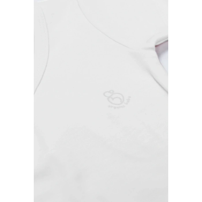 Organik Natural Basic Style Kruvaze Uzun Kol Body BS17102 Beyaz