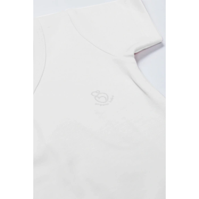 Organik Natural Basic Style Kruvaze Yarım Kol Body BS17101 Beyaz