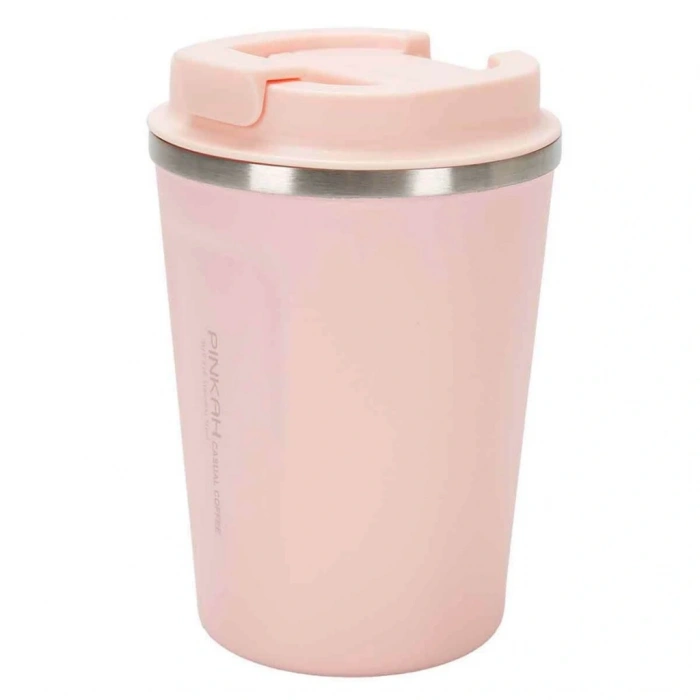 Pınkah Paslanmaz Çelik Kahve Termos Bardağı 380 ml