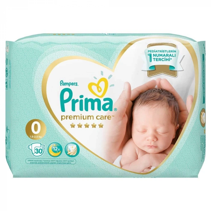 Çocuk Prima Premium Care Bebek Bezi 0 Beden Prematüre 30 Adet