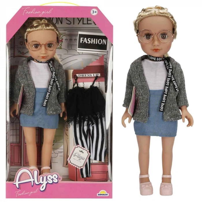 S00004286 ALYSS GÜNLÜK KIYAFET MODA BEBEKLERİ -SUN