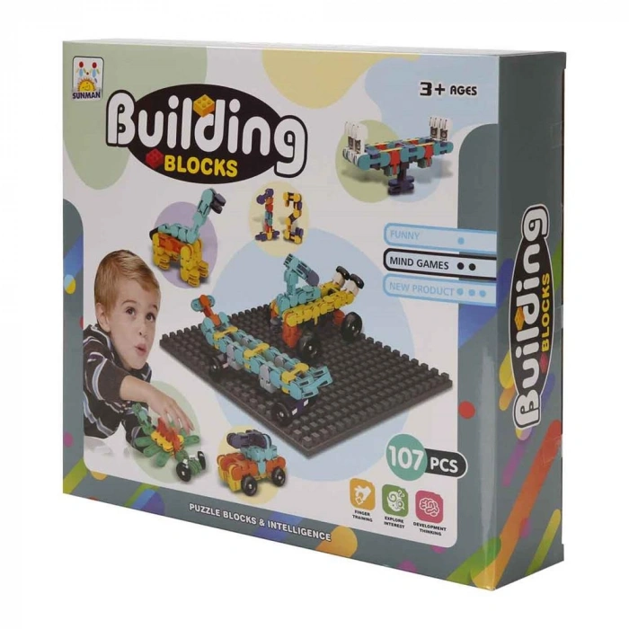 S00004843 BLOK BUİLDİNG ŞEKİLLİ YAPIM BLOKLARI 107