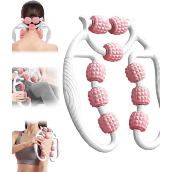 Selülit Masaj Aleti 9 Tekerlekli Lenf Drenaj Rulosu