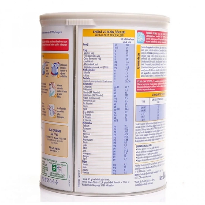 Çocuk SMA Optipro Probiyotik 1 Bebek Devam Sütü 0-6 Ay 800 Gr