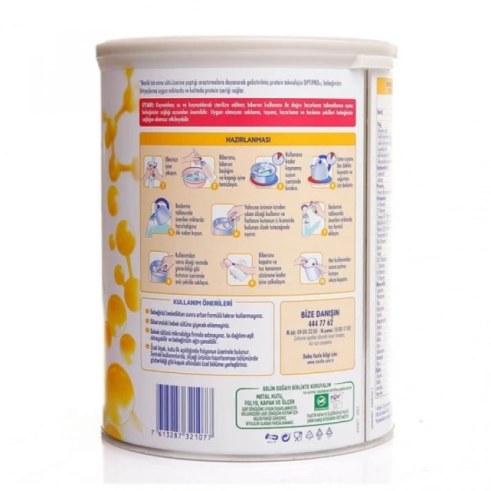 Çocuk SMA Optipro Probiyotik 1 Bebek Devam Sütü 0-6 Ay 800 Gr