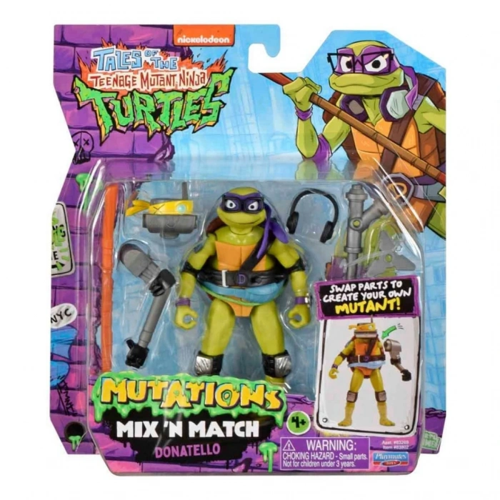 Teenage Mutant Ninja Turtles Mutations Mix N Match Donatello Figürü