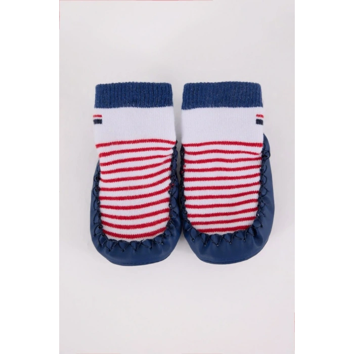 U.S. Polo Assn Çarık Çorap USB2600 Beyaz-Lacivert