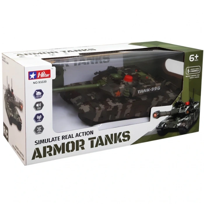 Uzaktan Kumandalı 1/12 6 Fonksiyonlu Şarjlı Tank