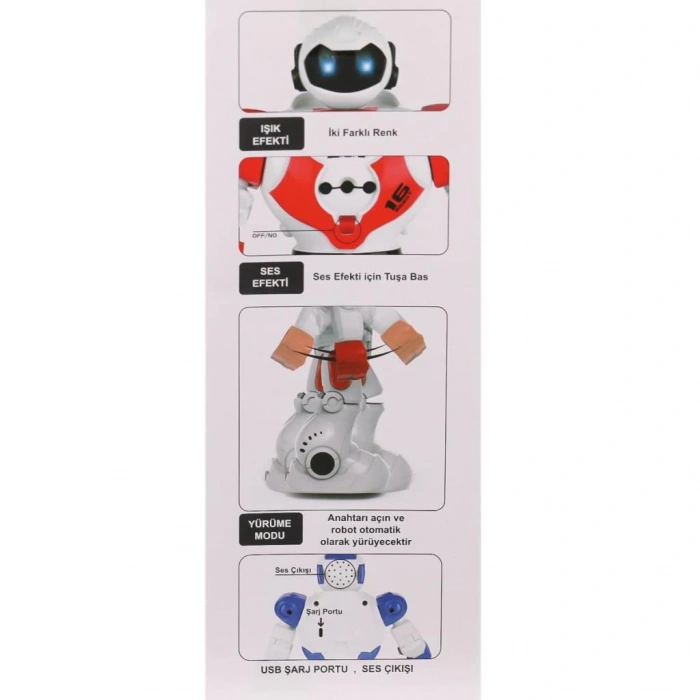 Uzaktan Kumandalı Dans Eden Akıllı Robot – Sesli ve Işıklı Eğlence