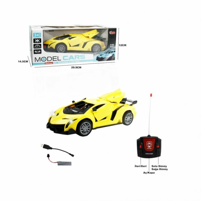 Çocuk XFG-789-104C Kumandalı Şarjlı 1:18 Kapı ve Bagaj -Vardem