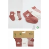 3Lü Penye Soket Çorap BS10110 Pudra