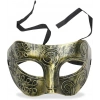 Altın Eskitme Yüz Maskesi - Antik Tarz Balo Maskesi