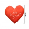 Büyük Kalp Yastık 36x36 cm Sevimli ve Yumuşak Hediyelik Yastık