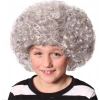 Çocuk Gri Renk Kabarık Bonus Peruk Afro Takma Saç