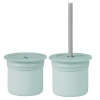 Ham+Hüp Pipetli Silikon Bardak Seti River Green / Powder Grey