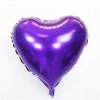 Çocuk Kalp Balon Folyo Mor 45 cm 18 inç