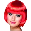 Çocuk Kırmızı Renk Parti Peruğu Küt Saç