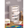 Mutfak Dolabı 6 Sepetli Dolap Oyuncak Dolabı Çok Amaçlı Banyo Kiler Dolabı Beyaz