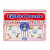 Çark Puzzle Hayvanlar Taşıtlar 60 Parça, Çocuklar İçin Eğitici ve Eğlenceli Puzzle