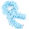 Eğitici Oyuncak Açık Mavi Renk Kabarık Kalın Otriş Boa Tüy 6 cm Genişlik 180-200 cm Uzunluk