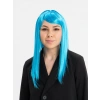 Çocuk Açık Mavi Renk Uzun Düz Parti Peruğu