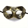 Altın Eskitme Yüz Maskesi Antik Tarz Balo Maskesi Göz Alıcı Tasarım