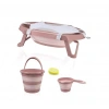 Nessiworld BabyJem Katlanır Banyo 5Li Küvet Seti 596 Somon
