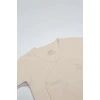 Eğitici Çocuk Bistyle Organik Natural Basic Style Kruvaze Yarım Kol Body BS17101 Bej