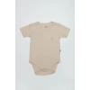 Eğitici Çocuk Bistyle Organik Natural Basic Style Yarım Kol Body BS17103 Bej