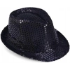 Çocuk Çocuk Boy Siyah Payetli Şapka Gösteri Şapkası Michael Jackson Şapkası 54 No