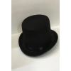 İkinci Kalite Yetişkin Siyah Ringmaster Fötr Şapka 15 cm