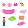 Eğitici Oyuncak JFV00 Polly Pocket Ananas Köpekçik Plajı Mini Oyun Seti