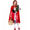 Çocuk Kırmızı Başlıklı Kız Şapkalı Pelerin 90 cm