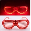 Eğitici Çocuk Kırmızı Led Işıklı Parti Gözlüğü - Neon Glow Şerit Gözlük 3 Modlu