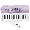 Çocuk Lino 32 Tuşlu Bez Çantalı Melodika Pastel Mor