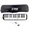 Çocuk Lino 32 Tuşlu Bez Çantalı Melodika Siyah