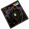 Çocuk Mor Renk Kristal Taşlı Parlak Birthday Girl Yazılı Taç 16x17 cm
