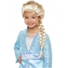 Karlar Ülkesi Elsa Frozen Peruğu Platin Altın Dore Renk Çocuk Kostüm