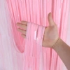 Eğitici Oyuncak Soft Pembe Püsküllü Kapı Perdesi - Parti, Baby Shower, Cinsiyet Partisi 1x2 m