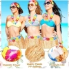 Saman Renk Hawaii Luau Hula Etek 40 cm Çocuklar İçin Eğlenceli Parti Aksesuarı
