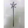 Çocuk Yıldız Peri Asası Sihirli Değnek Beyaz Ponponlu