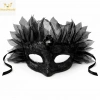 Siyah Taşlı Venedik Maskesi Lüks Tüllü Parti Maskesi