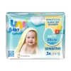 Uni Baby Aktif Sensitive Islak Havlu Mendil 3Lü 156 Yaprak