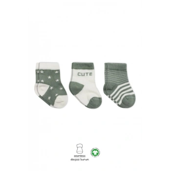 3Lü Penye Cute Stars Soket Çorap BS10115 Nil