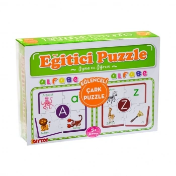 Çocuk 7197 Çark Puzzle Alfabe -Dıytoy