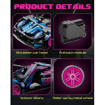 9055-6  TOYSE TOYS BRİCKS SPEED MAVİ CYBER-EKN