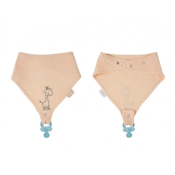 BabyJem Emzik Askılı Müslin Önlük 837 Somon