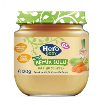 Çocuk Eğitici Gelişim Hero Baby Gourmet Karışık Sebzeli Kavanoz Mama 120 Gr